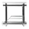 Household Essentials Glidez Chrome-Plated Steel 2-Tier Dual-Sliding Storage Organizer